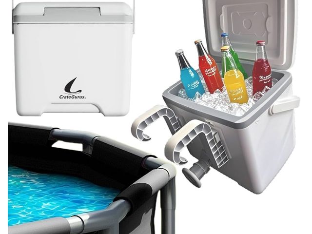Lot 96-159088 - 13L Swimming Poolside Cooler 13 L Pool Chiller for Above Ground Pool Side Portable Hard Cooler with ...
