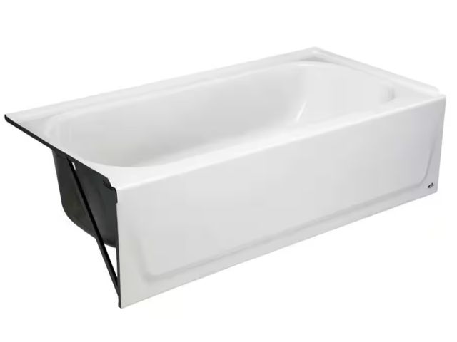 Lot 96-173321 - Bootz Industries
Maui 60 in. x 30 in. Alcove Soaking Bathtub with Left Drain in White
Unused. Minor ...