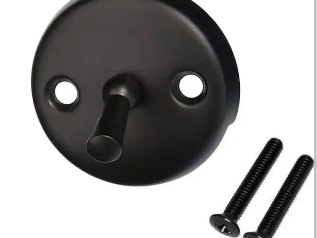 Lot 96-166840 - Westbrass Universal Trip Lever Overflow Faceplate, Matte Black new