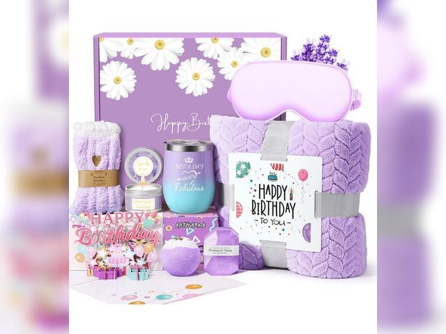 Lot 96-193388 - Birthday Gifts for Women Friendship, Happy Birthday Gift Basket for Mom Friend Sister Her Birthday G...