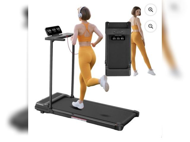 Lot 96-209981 - HevGlrm Portable Treadmills for Home Workouts Fitness,3.5HP Walking Pad Treadmill with Handles,Compa...