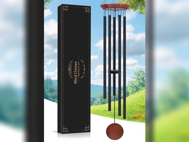 Lot 96-187738 - Toodour 60" Extra Large Memorial Wind Chimes for Outside, Deep Tone Wind Chimes with 6 Heavy Tubes, ...
