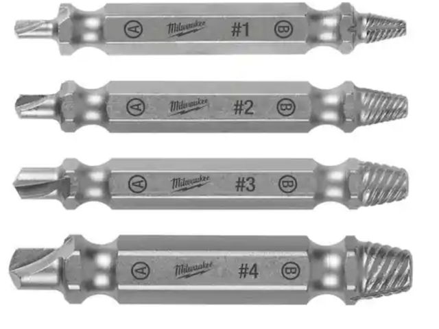 Lot 96-192116 - Milwaukee
M2 Steel Screw Extractor Set (4-Piece)
Open box 
Appears Unused