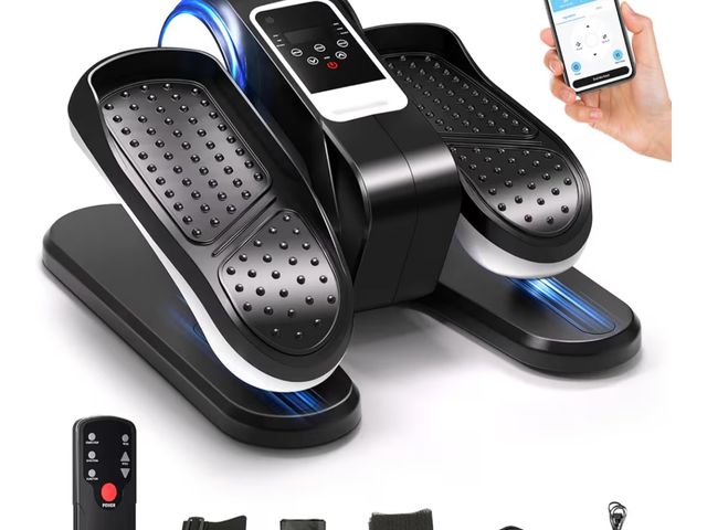 Lot 96-180269 - Umitec
Under Desk Elliptical Machine with App – Quiet &amp; Portable Electric Pedal Exerciser with A...