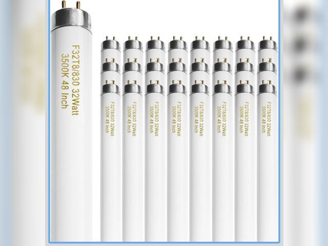 Lot 96-178197 - amgolibi F32T8/830 T8 32 Watt Fluorescent Tube 48 Inch, FO32/835/ECO 3500K Soft White, 4 Foot Fluore...