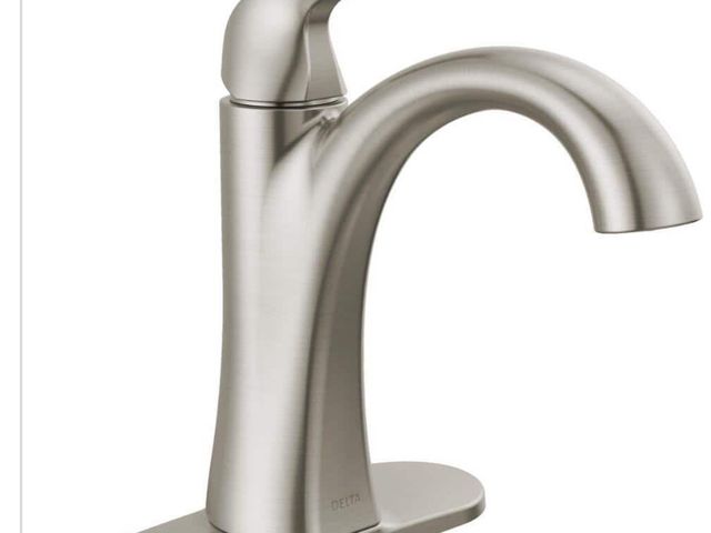 Lot 96-168875 - Delta Arvo Single Hole Single-Handle Bathroom Faucet in Spotshield
Brushed Nickel MSRP $109
New