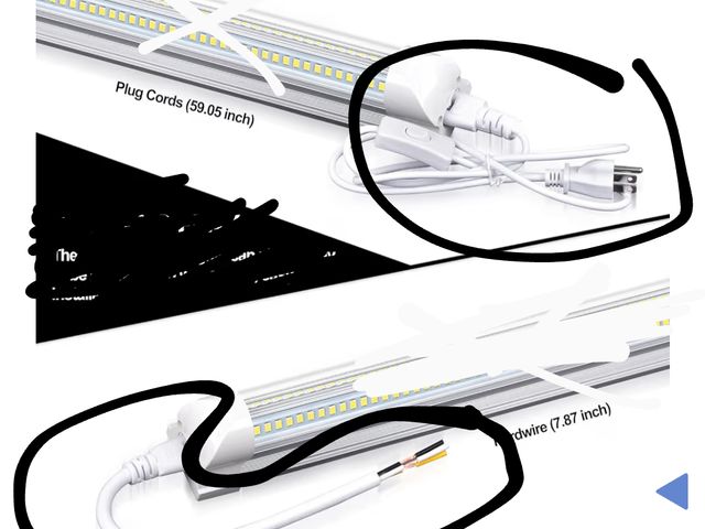 Lot 96-181277 - Electrical Plugs for Shop Lights, DIY Components, New