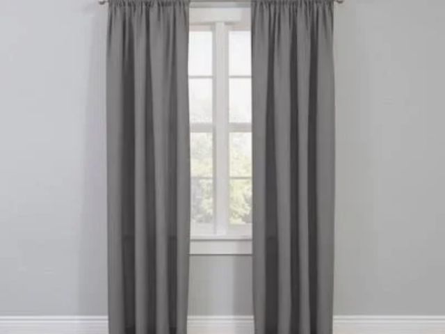 Lot 96-230626 - Gray Pocket 2 Panel Blackout Curtain Pair 52x72 Inch New