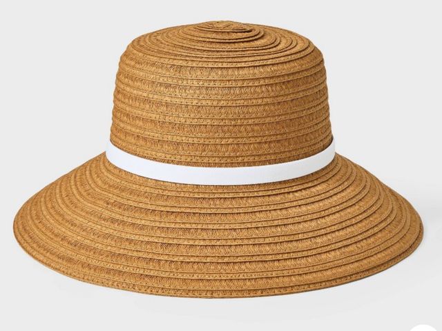 Lot 96-165595 - Packable Straw Down Brim Bucket Hat - Shade &amp; Shore™ Brown: Adjustable Strap, Woven Sun Hat

New
