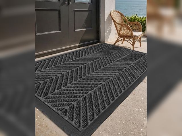Lot 96-178374 - Color&amp;Geometry Outdoor Door Mat for Front Home Entrance Outside Entry Entryway Patio Waterproof ...