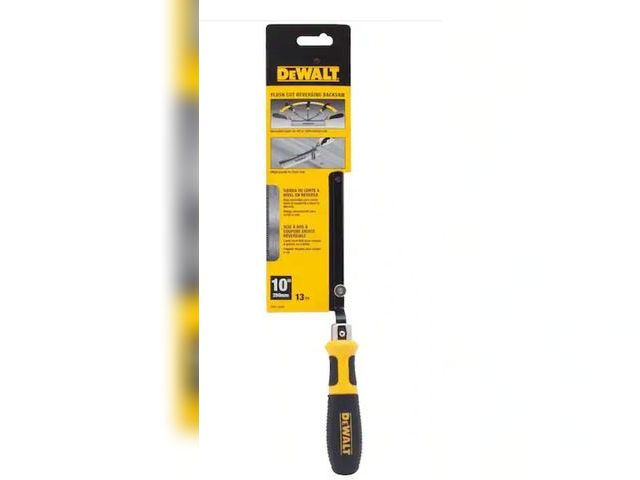 Lot 96-163305 - DEWALT
9.65 in. Flush Cut Hand Saw
Appears Unused No Package