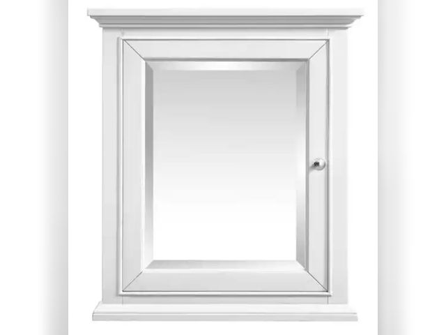 Lot 96-206336 - Home Decorators Collection
Windlowe 24 in. W x 28 in. H Rectangular Wood Framed Wall Bathroom Vanity...