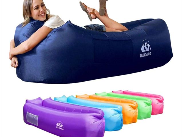 Lot 96-170307 - WEKAPO Inflatable Sun Lounger, Air Sofa, Hammock, Portable, Waterproof and Leak-Proof, Ideal for Bac...