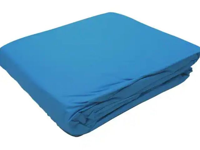 Lot 96-165759 - Swimline
Blue 48 in. D/52 in. D, 18 ft. Round Overlap Pool Liner
New 
Msrp $128.99