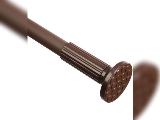 Lot 96-187523 - Tension Shower Curtain, Spring Shower Tension Curtain Rod, Closet Rod, for Windows or Shower, Rust R...