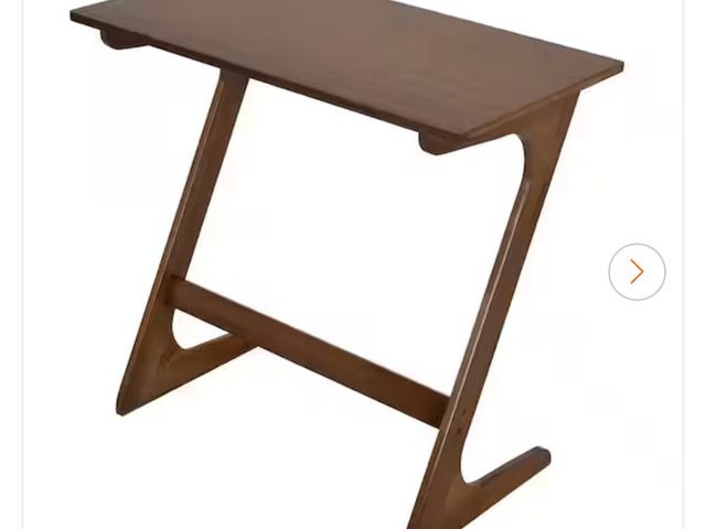 Lot 96-179439 - Costway 29.5 in. Coffee 27.5 in. Z-Shaped Bamboo Sofa Side Table End Table Spacious Tabletop Space-S...