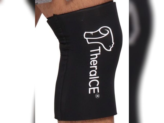 Lot 96-232759 - TheraICE Knee Ice Pack Wrap, Knee Brace for Women Men, Compression Sleeve Reusable Gel Cold Therapy ...