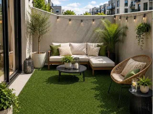 Lot 96-232448 - TrafficMaster Emerald Green Precut Turf 6 ft. x 8 ft. x 18 mm Green Artificial Turf Grass Rug New