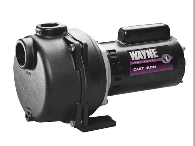 Lot 96-165107 - Wayne
1-1/2 HP Cast Iron Quick-Prime Lawn-Sprinkler Pump New MSRP $349