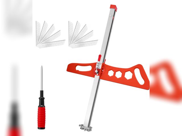 Lot 96-187413 - Foldable Drywall Cutting Tool,Cuts 1/4"&amp; 3/8"&amp; 1/2" Boards,Portable Gypsum Board Cutter Lase...