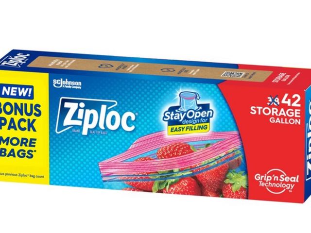 Lot 96-164800 - Ziploc Storage Gallon Bags with Grip 'n Seal Technology - 42ct
New