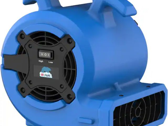 Lot 96-191709 - B-Air
1/8 HP Air Mover Carpet Dryer Floor Blower Fan for Home Use in Blue
New