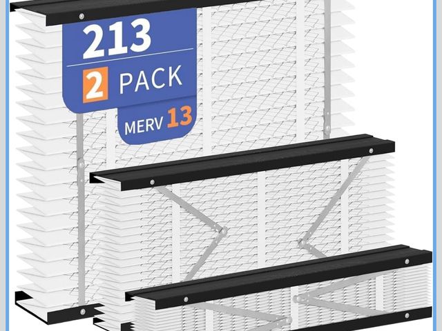 Lot 96-170513 - 2-Pack 213 Filter Replacement Compatible with AprilAire 213 Whole House Air Purifiers Models,1210,16...