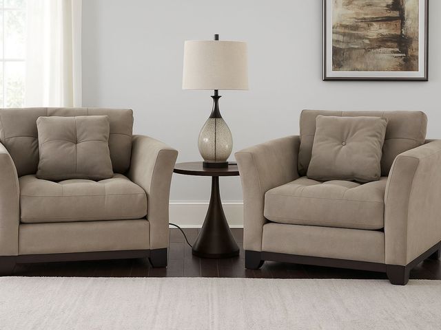 Lot 99-11036 - New Michelle 45 Fabric Living Room Chair Gray/Ash Fabric 2 Description:   Style simplified. Subtle d...