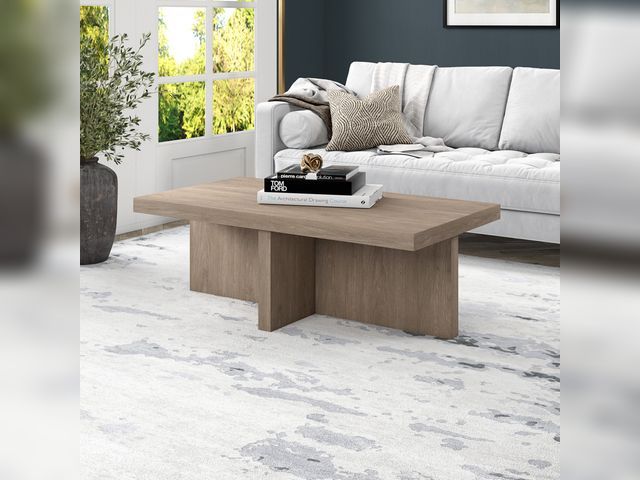 Lot 99-510 - New Finley &amp; Sloane Elna Coffee Table, Antiqued Gray Gray Complete your living area with this Fi...