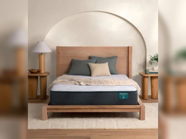Lot 99-425 - Beautyrest Harmony Beachfront Bay 11.5" Medium Tight Top King Mattress Free Box spring