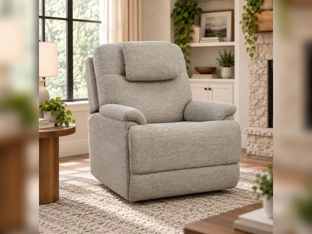 Lot 99-507 - Flexsteel Zecliner Power Lift Sleep Recliner – Power Headrest &amp; Lumbar – Light Gray MSRP: $1699