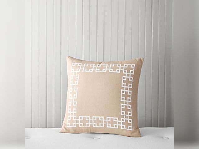 Lot 99-100088 - New Sky Greek Key Decorative Pillow - Exclusive Sky Greek Key Decorative Pillow - Exclusive.Color:Sa...