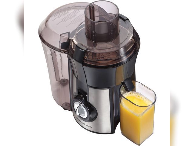 Lot 99-1081 - used Juice Extractor 1 Qt. Black and Stainless Steel Juice Extractor  Juice Extractor Big Mouth Pro ...