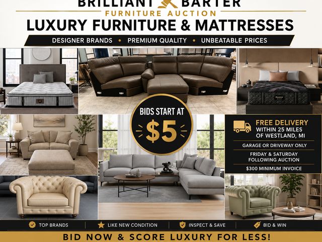 Free Delivery Luxury Home Furnishings, Mattresses & Premium Home Goods Auction | Bloomingdale's • Macy's