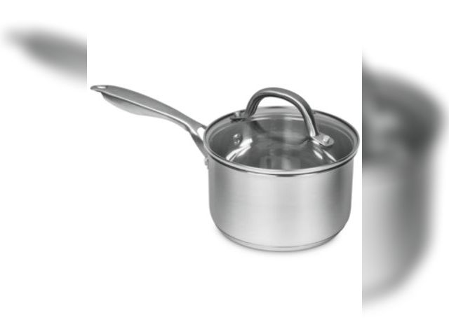Lot 99-1058 - New Sedona Kitchen Pro Stainless Steel 1.5-Qt. Saucepan with Glass Lid - Silver 1.5-Qt. Saucepan Bui...