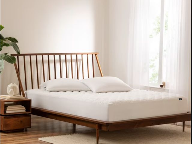Lot 99-100005 - New Serta Queen Simply Clean Triple Action Mattress Pad: Hypoallergenic, Waterproof, Fits up to 18" ...