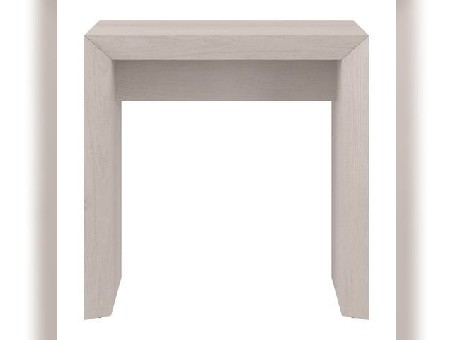 Lot 99-151 - New Finley &amp; Sloane Oswin 22-in. Wide Rectangular Side Table, Alder White Table Upgrade your spa...